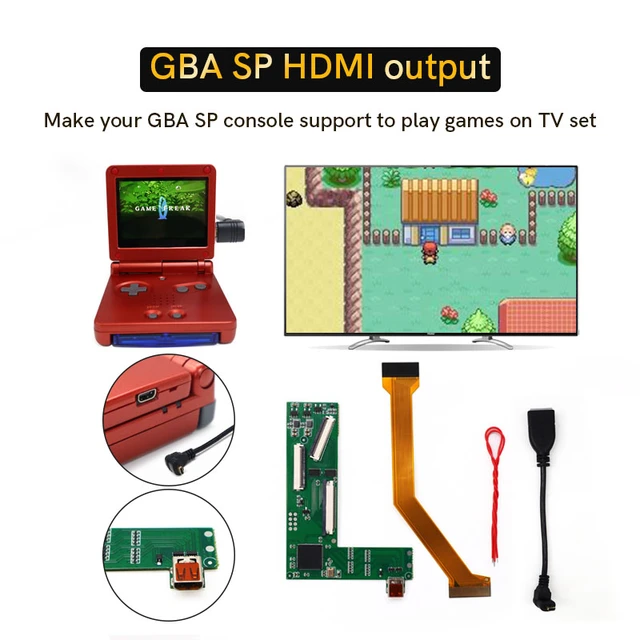New GBA SP Replacements IPS Drop in Laminated LCD Mod Kits Screen for Gameboy  Advance SP 3D Shell - AliExpress