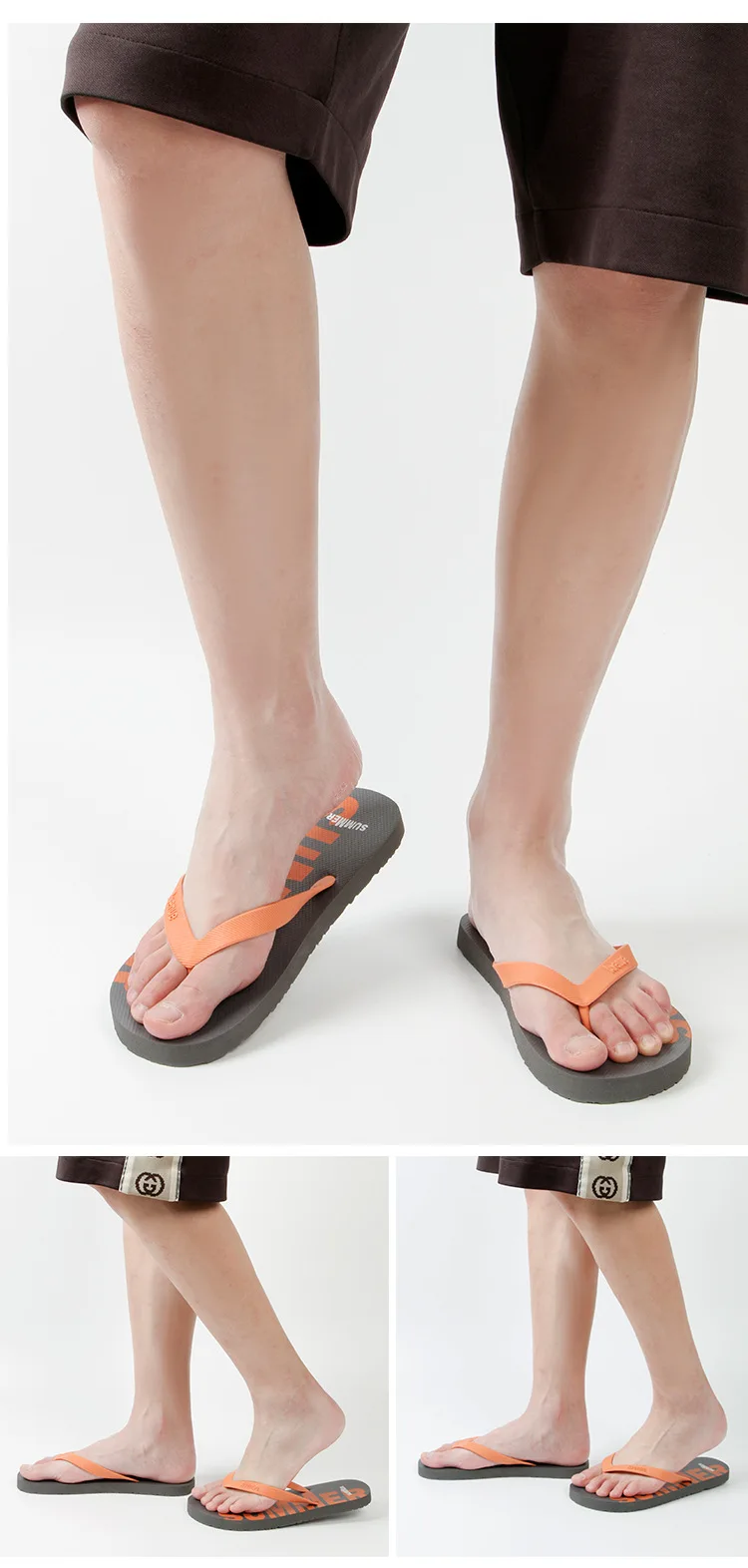 2026 Neu eingetroffene Herren-Slipper, Sommer-Flip-Flops, Strand-Sandalen, rutschfeste Freizeit-Flachschuhe, Hausschuhe für Herren – Detail 12