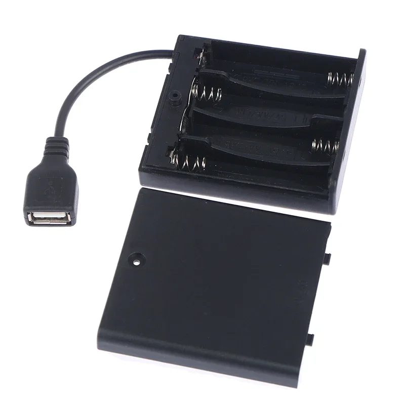 รูปสินค้า Power Bank 4 USB Port 5V AA Battery Box