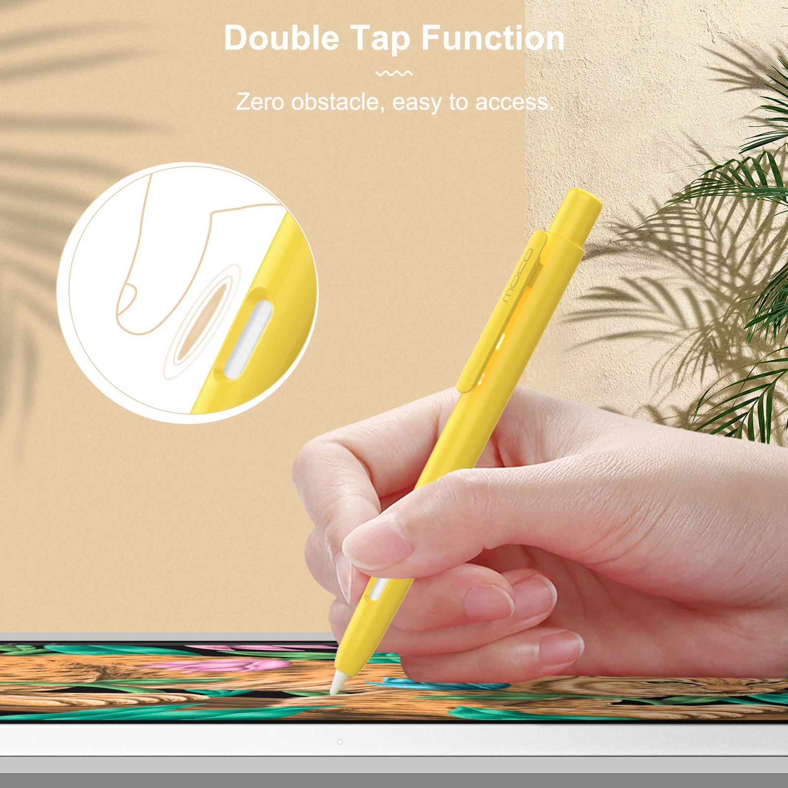 Apple Pencil 2 MoKo Ȧ ̽, iPad Air 5th 10.9,iPad Mini 6 ߰ Ŭ ִ ̽ ȣ  Ŀ