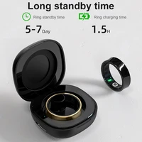 R09 Smart Ring Men Women with Charging Case,Heart Rate Blood Oxygen,Skin Temperature Monitor,5ATM Waterproof For Android iOS - Image 6