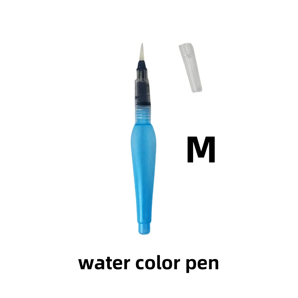 Solid watercolor fountain pen filling painting brush tip Flat tip Storage pen Water-soluble color lead drawing