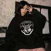 Fashion y2k Hogwarts Printed Hoodies Women Sweatshirt Autumn Winter Long Sleeves Plus Velvet Casual Loose Fleece Tops Oversized 2