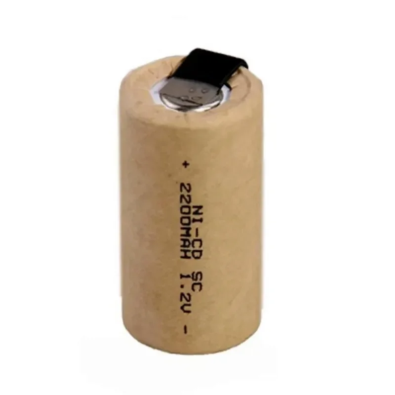 

2-20pcs Screwdriver Electric Drill SC Batteries 1.2V 2200mah Sub C Ni-Cd Rechargeable Battey with Tab Power Tool NiCd SUBC Cells