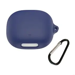Silicone Protective Carrying Case for Wireless Earphones - Scratchproof & Dustproof Sleeve (Dark Blue)