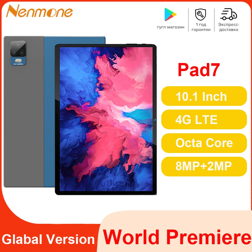 most popular apple ipad Nenmone Pad7 Android Tablet 10.1 Inch Octa Core Cheap 4G LTE Tablet GPS 4GB RAM 64GB ROM Children Tablet 10 8MP Camera Type-C latest samsung tablet