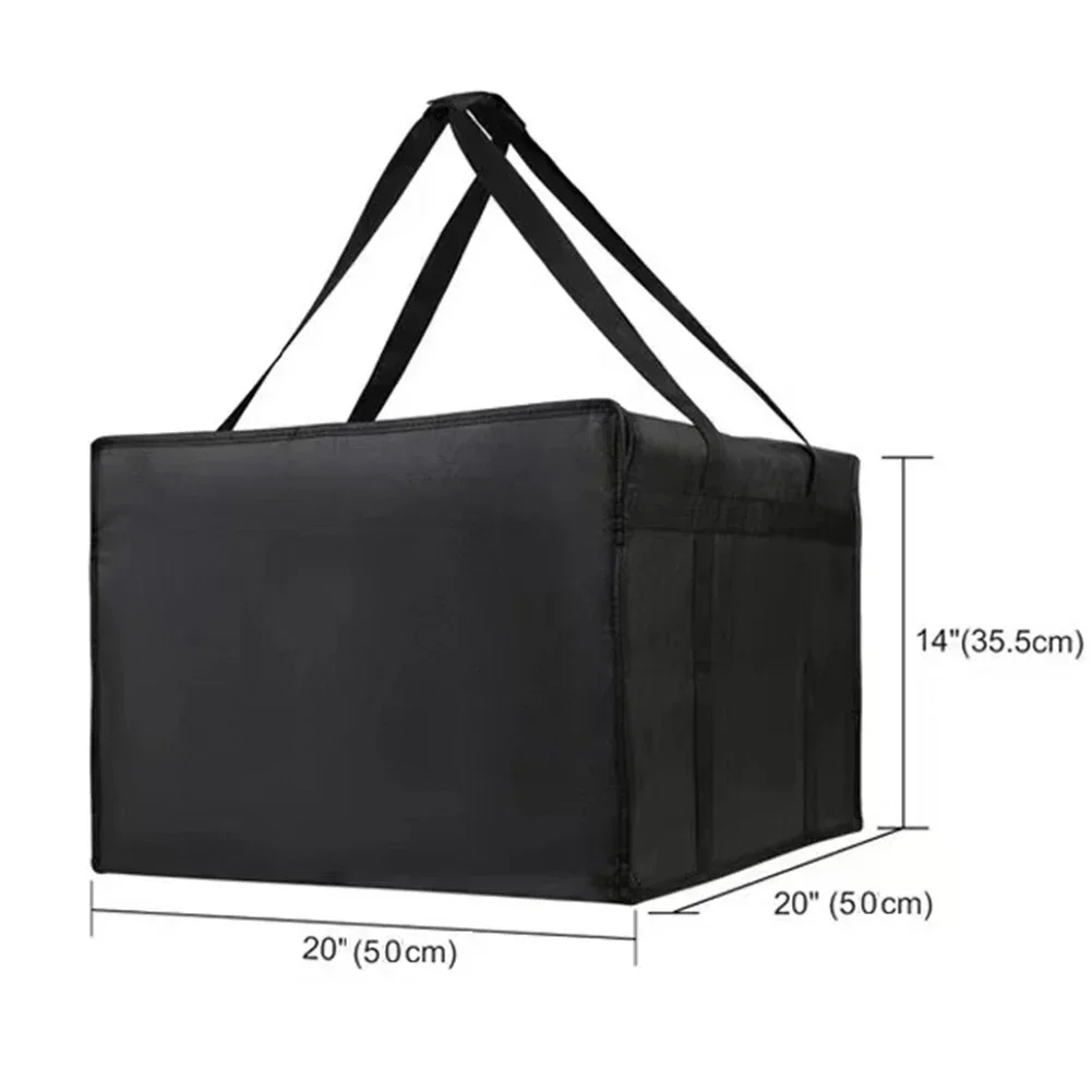 1pc Pizza Delivery Bag Waterproof Non-woven Fabric Insulated Pizza Delivery Bags Grocery Food Bag Portable Replacement Parts 6
