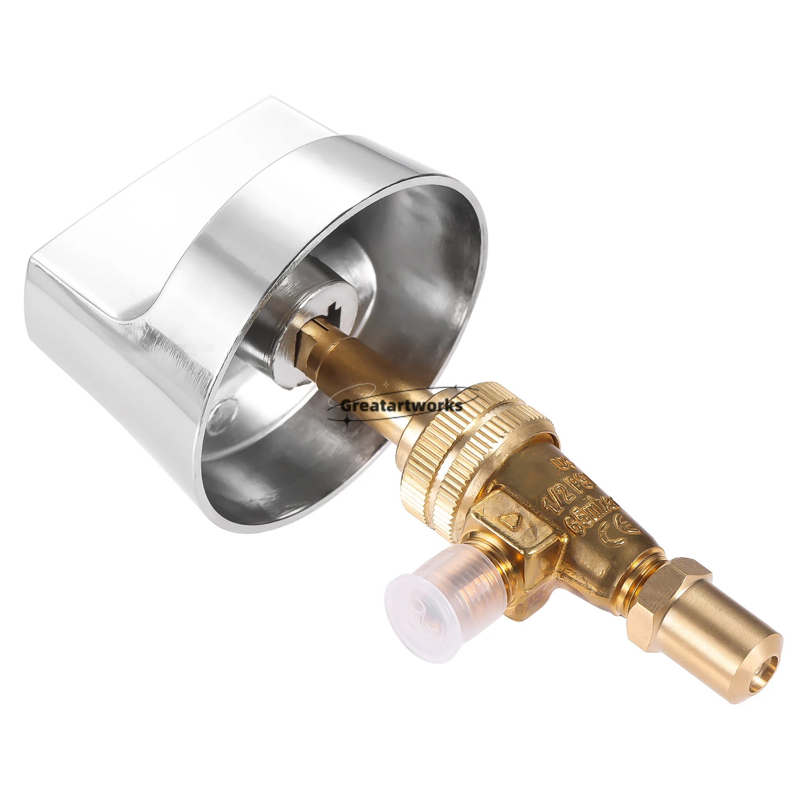 Válvula de Controle de Gás Propano Botão de Haste Brass Fitting For Hotel Commercial Kitchen Ranges 0.047 in 1conjunto 1set Aço Inoxidável