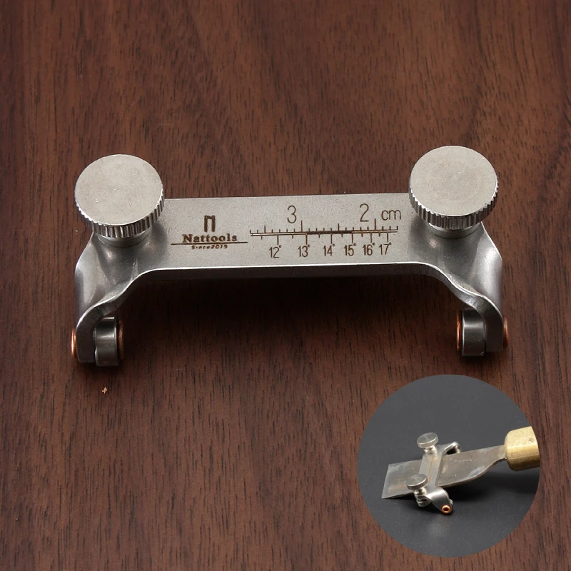 

New Fixed Angle Sharpener, Leather Cutting Knife Sharpening Tool, Sharpener Aid, Stainless Steel, Leather Craft Tool