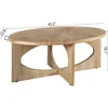 Wooden Oval Coffee Table, Woods Coffees Tables for Living Room, Oval Rustic Wood Center Coffees Tables, Coffee Table 4