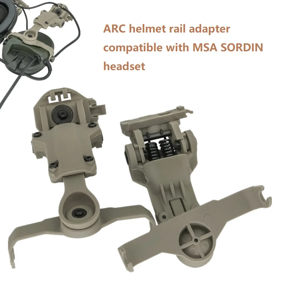 

Electronic Shooting Headset ARC Helmet Rail Adapter for MSA SORDIN/TAC-SKY SORDIN/Z.TAC SORDIN Airsoft shooting Tactical Headpho