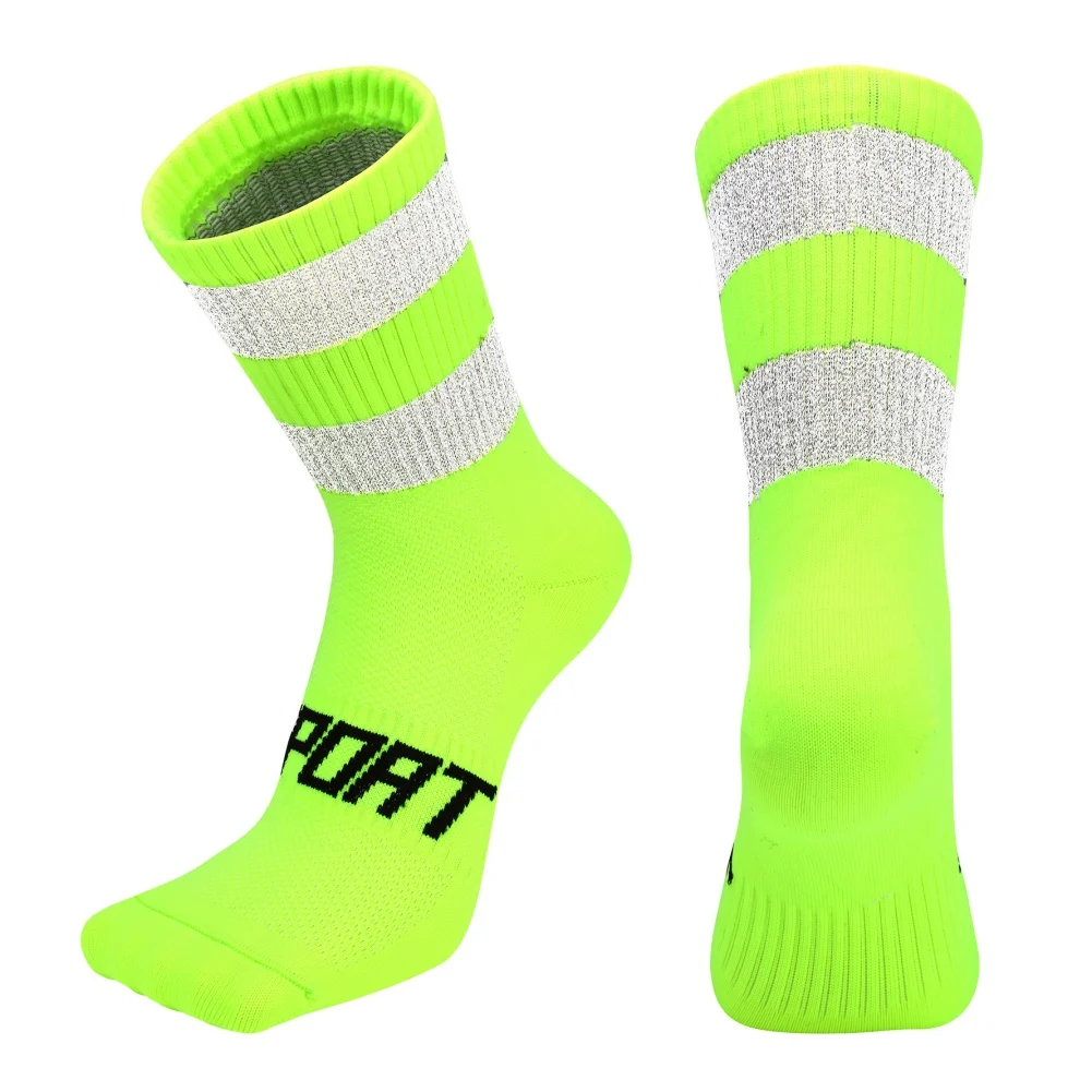

High Reflective Running Socks - Night Safety Professional Night Riding Reflective Cycling Socks