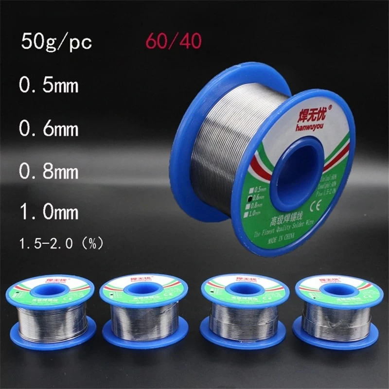 1mm Tin Wire 60 40 Flux Core Rosin Lead Solder 300g 400g - 60 40 Rosin
