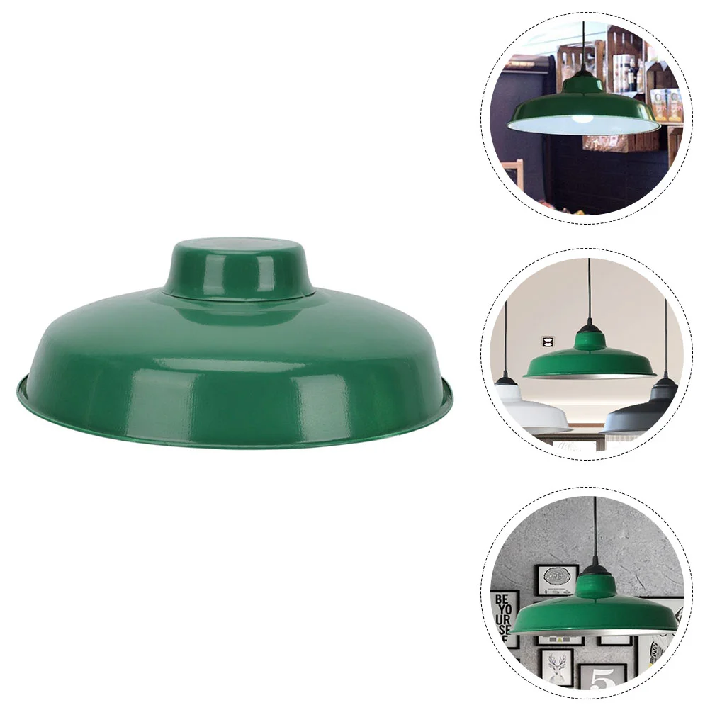 Vintage Enamel Lampshade Dome Light Household Protector Chimney Style Retro Hanging Ceiling Shades