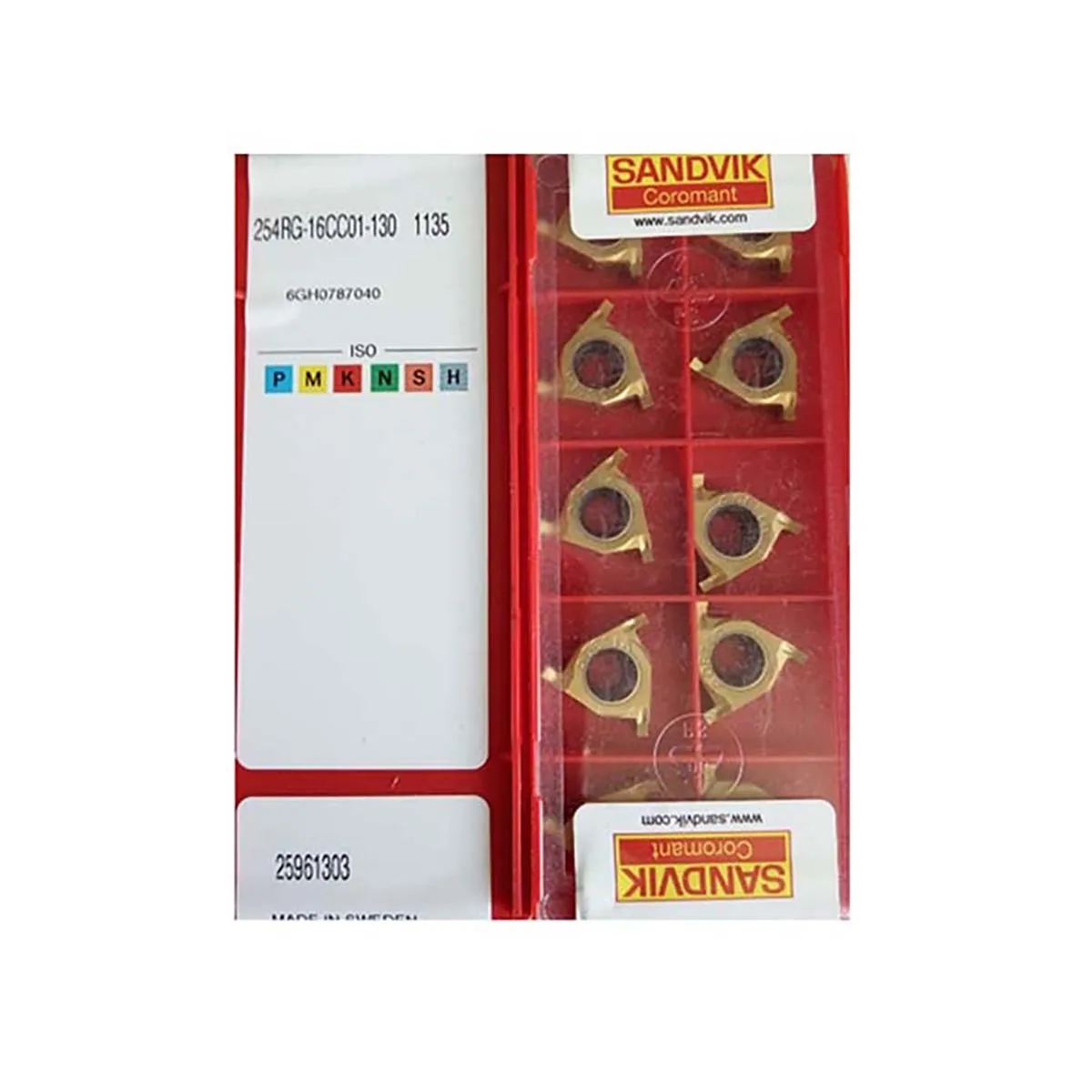 

Sandvik Coromant 100% Original 254RG 16CC01 130 1135 Grooving Tool Slotting Insert Cutting Tool Grooving Blade