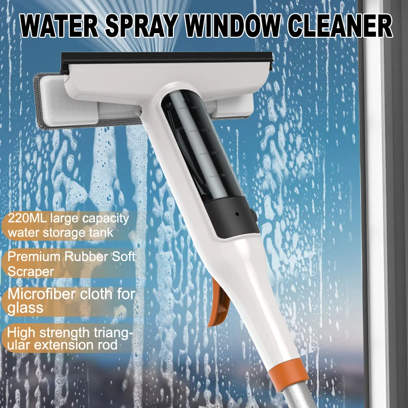 Glass Cleaning Wiper Spray Window Wiper Cleaner Shower Glass
