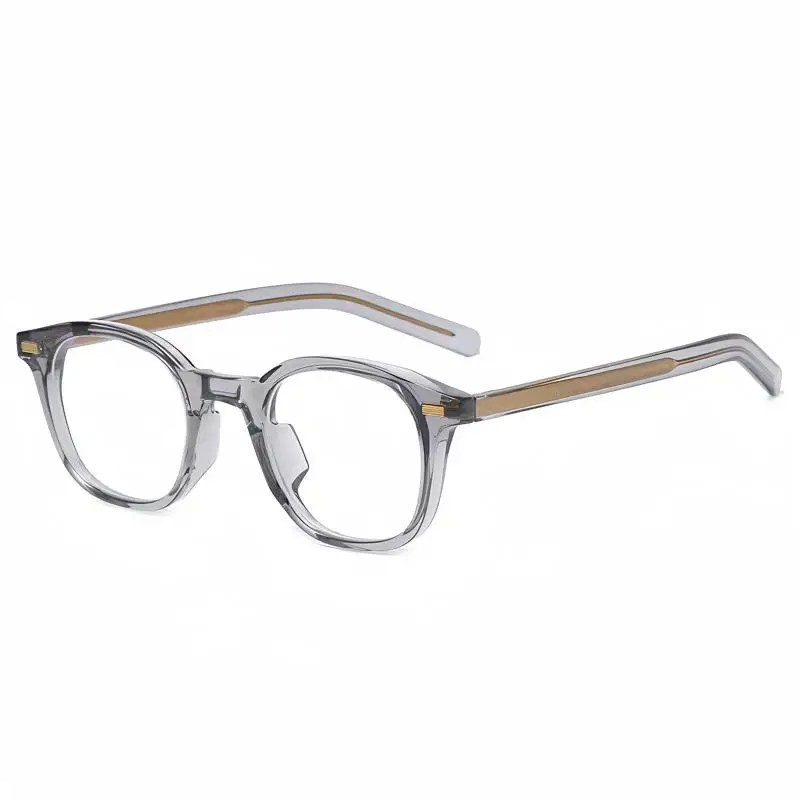 HBK Retro Quadratischen Metall Plain Glas Männer Frauen TR90 Anti Blaues Licht Rahmen Hohe Qualität Brillen Lesen Computer Oculos De Sol – Detail 3