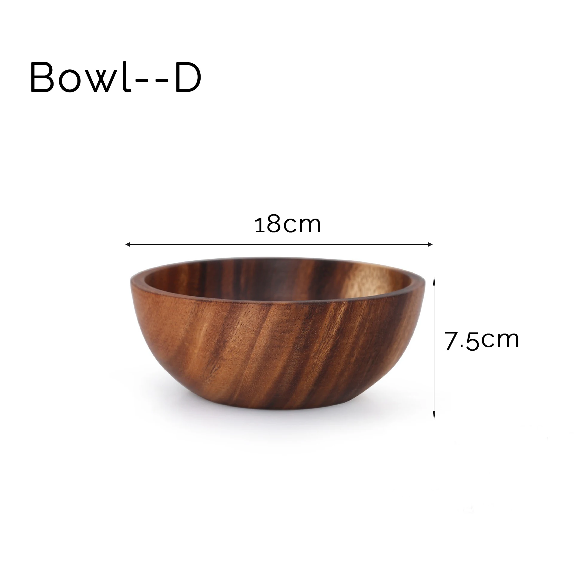 وعاء سلطة الفاكهة الخشبي، وعاء الأرز على الطراز ال...