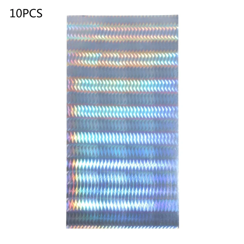Holographics Adhesive Film Waterproofs Fishing Lure Tape 10Pcs