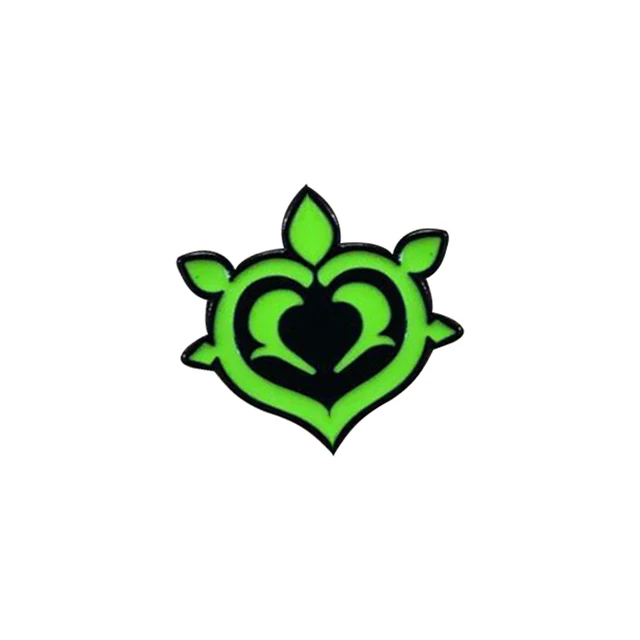 Game Genshin Impact Eyes Of God Mondstadt Pins Brooches Luminous 7 Element Kawaii Cosplay Badges 019