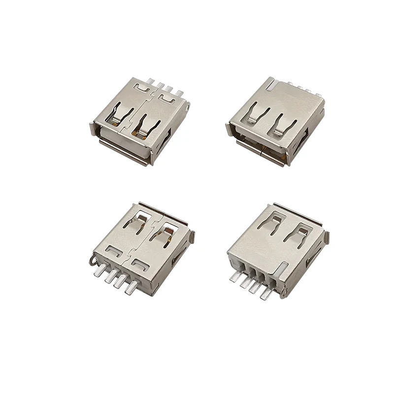 Connettori Usb 10x Tipo A Maschio-femmina 4 Pin - Plastica Per Saldatura E Riparazioni Presa USB Muro