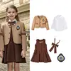 Primary School Uniform Spring And Autumn Clothing Set British Boys Girls Children's Kindergarten Class Chorus Performance Clothe 6