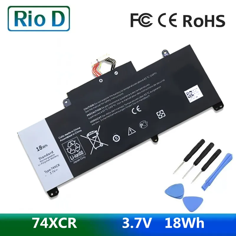Bateria do Portátil 74xcr para Dell Local Pro 5830 074xcr T01d Vxg6 X1m2y Tablet Série 3.7v 18wh