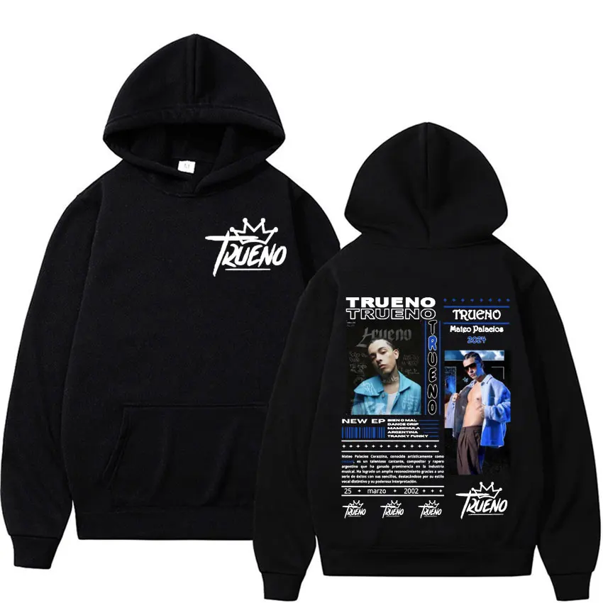 Rapper Trueno Album Cover Hoodie Male Harajuku Hip Hop Punk Rock Hoodies Men Women High Quality Fashion Casual Fleece Sweatshirt 6