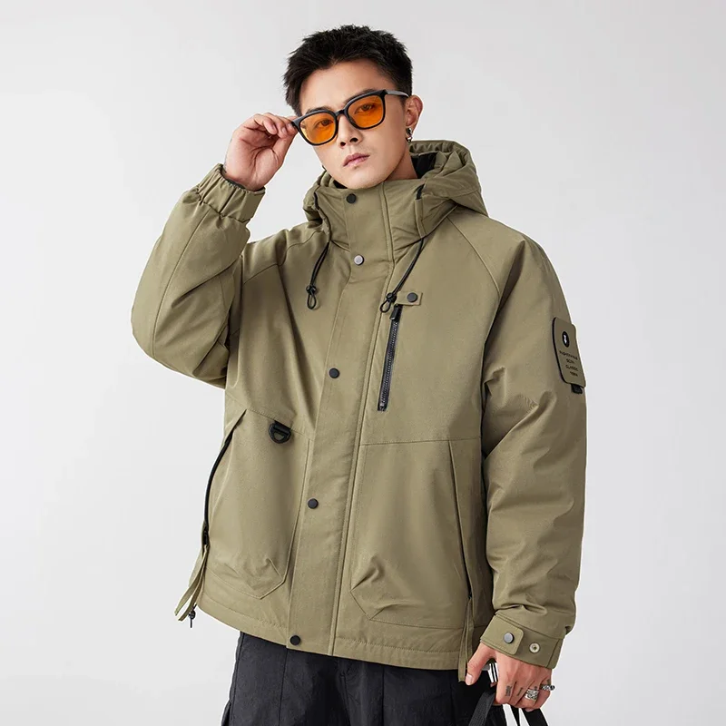 thumbnail image 1 of Chaqueta de plumón de invierno para hombre, ropa de diseñador, chaqueta de invierno 2024 con relleno de plumón de pato para hombre, abrigo para hombre, chaqueta impermeable, 1 of 5