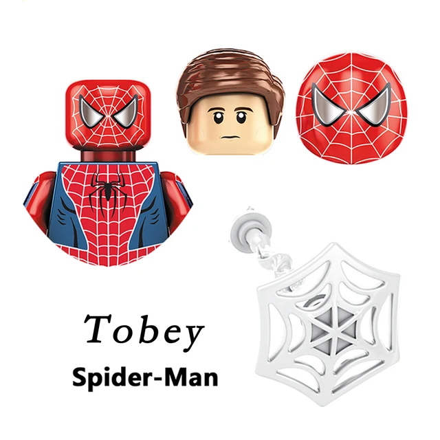 Brand DISNEY Spiderman Spider-Gwen Building Block Doctor Octopus Mysterio Miles Morales Lizard Electro Action Figure Kid Toys M-KF1641