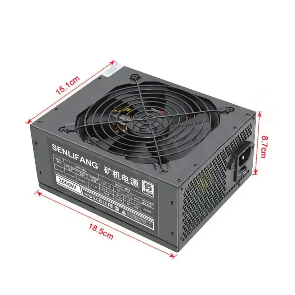 マイニング電源,2000w,1800w,w,8 gpu,etherumなどのコンポーネントをサポート,rvn,atx,pc,psu for btc  miner,新規 - AliExpress