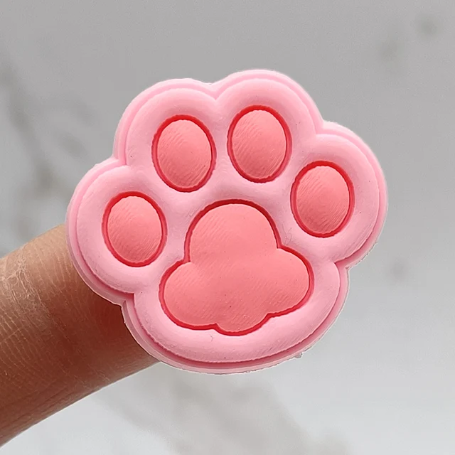 Cat Dog Paw PVC Shoe Buckle Accessories Funny DIY Colorful Animal Paws Shoes Decoration Jibz For Crocs Charms Kids Party Gift F
