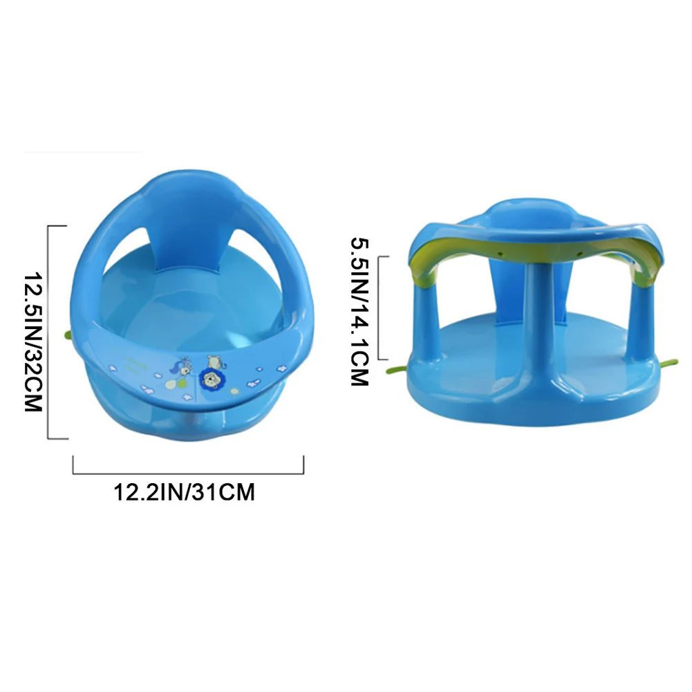 Baby Bath Seat Baby Bath Tool Baby Bath Chair with Suction Cups Low Temperature Resistance Safe Material Tool Suitable for Newborn Boy Shower Tub