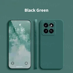 Luxury Liquid Silicone Soft TPU Phone Case - Enhanced Protection with Elegant Design for Honor 400 smart (Black Green)