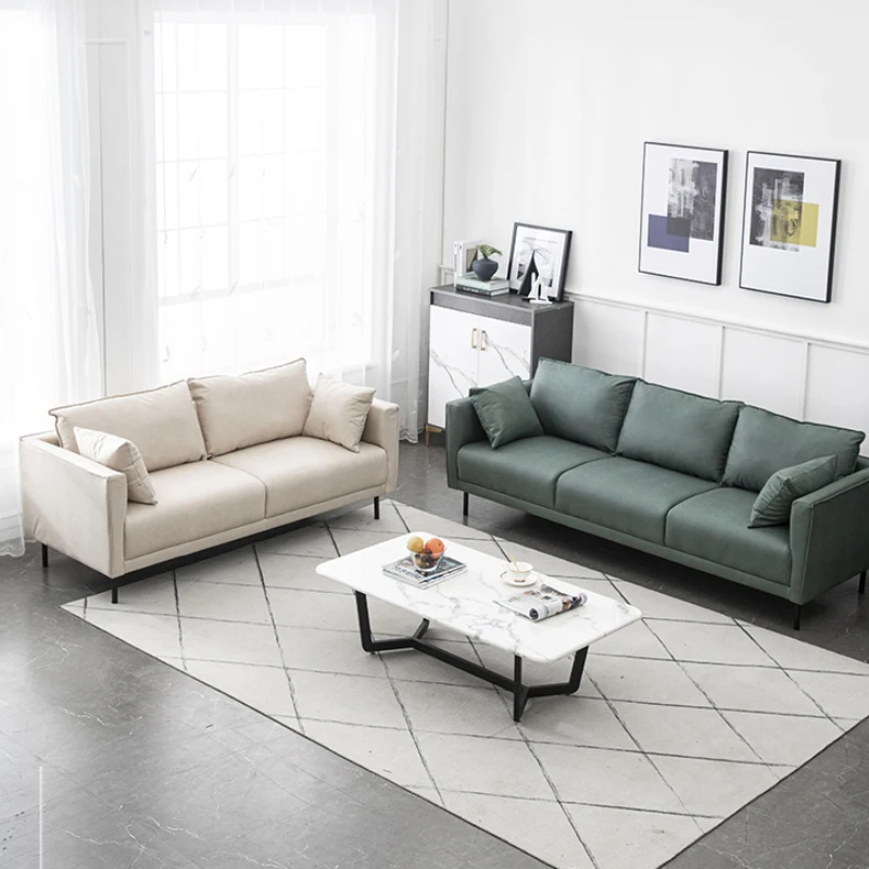 

Salon Lazy Sectional Sofa Living Room Modern Nordic Mobile Leather Sofa Floor Bedroom Wohnzimmer Sofas Home Furniture CY50LRS