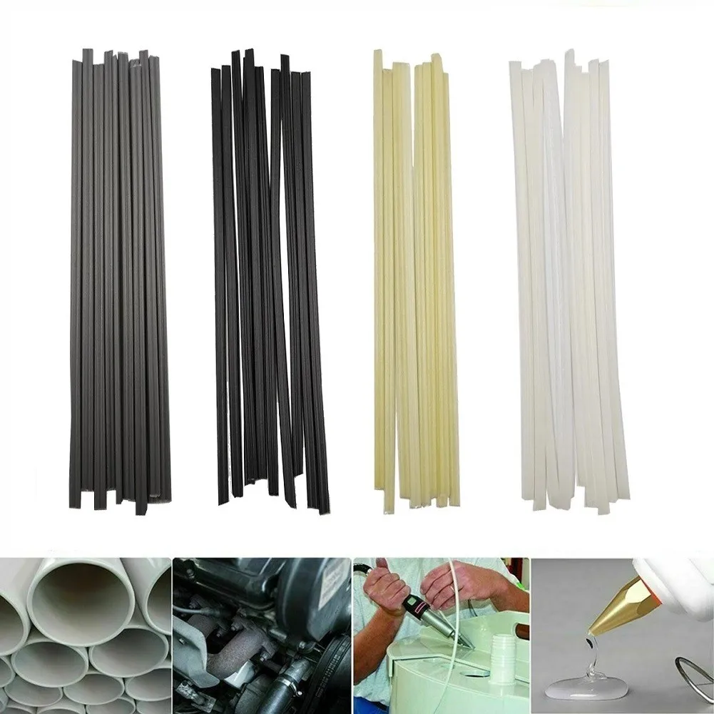 

40pcs Plastic Welding Rods 200mm Length ABS/PP/PVC/PE Welding Sticks 5x2mm For Plastic Welder Welding Soldering Tools
