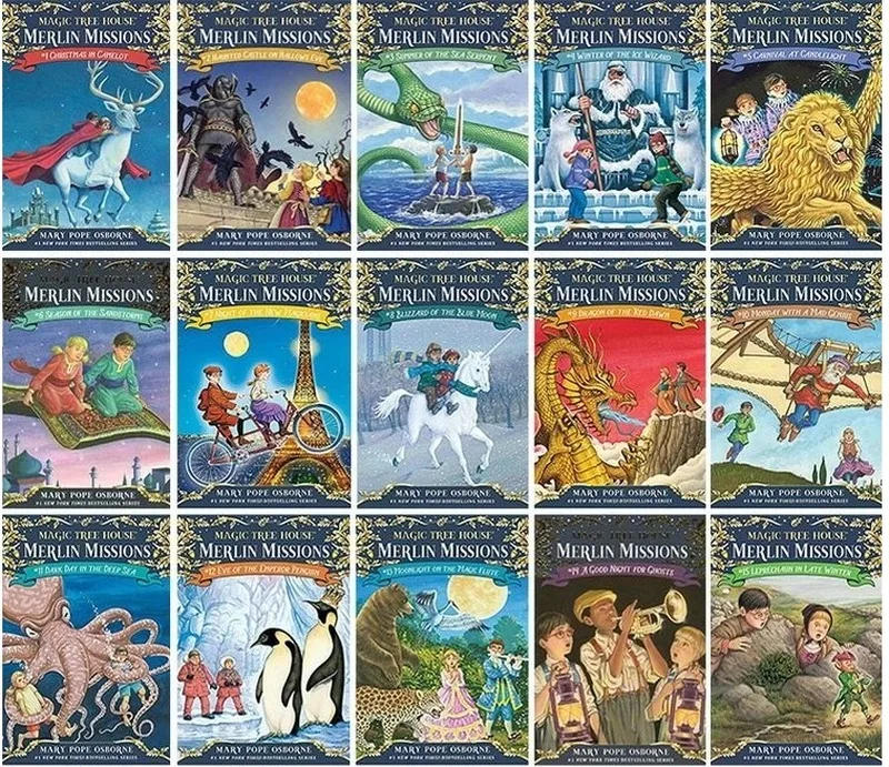 25 Books/set Magictree House Merlin Missions English Reading Story