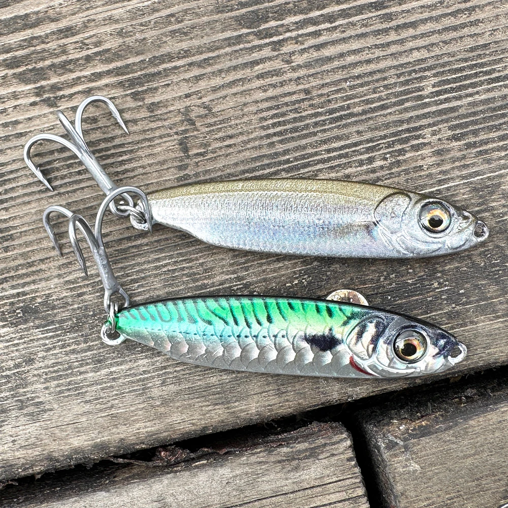 GOBAIT Metall-Jig-Köder 10g 18g Löffelköder 3D-Auge Swimbait Drillingshaken Pesca Sinkender Pencil Spinnerbait Angelzubehör Künstlicher Köder – Detail 8
