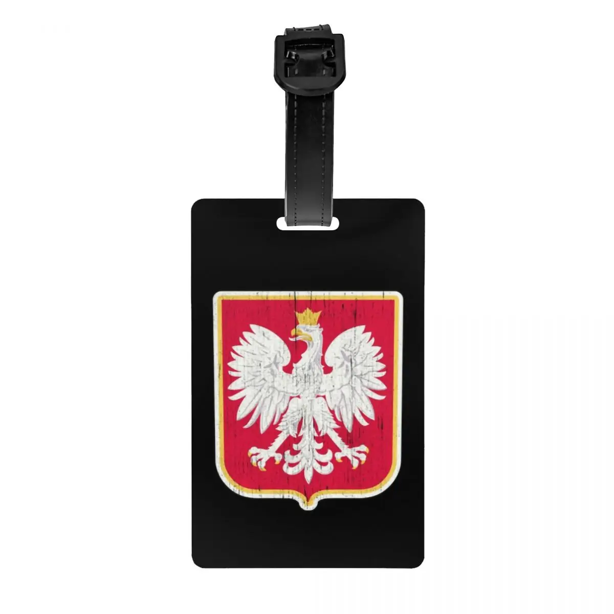 

Пользовательский полированный герб России, этикетка для багажа с орлом, защита конфиденциальности, флаг Польши, бирки для багажа, этикетки для дорожных сумок, чемоданов