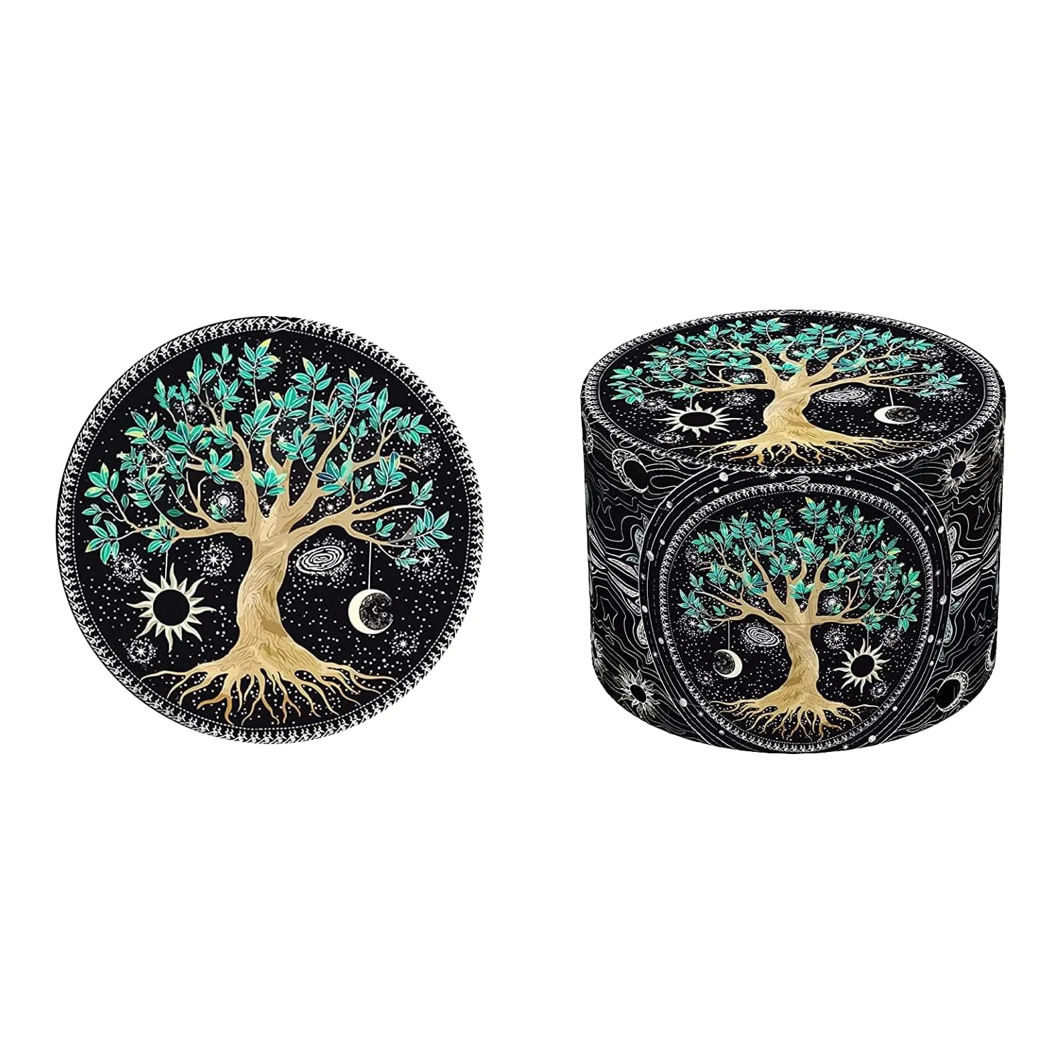 The Tree of Life Rolling Tray and Grinder 1/2pcs