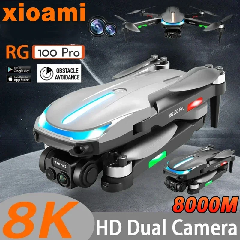 Per Xiaomi Rg100Pro Drone 8K 5G Gps Professionale Hd Fotografia Aerea Dual-Camera Omnidirezionale Evitamento Ostacoli Giocattoli Drone