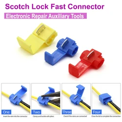 10/30/50Pcs Wire Connector Does Not Damage The Cable Insulation  Scotch Lock Crimping Quick Connector Electrical Terminals