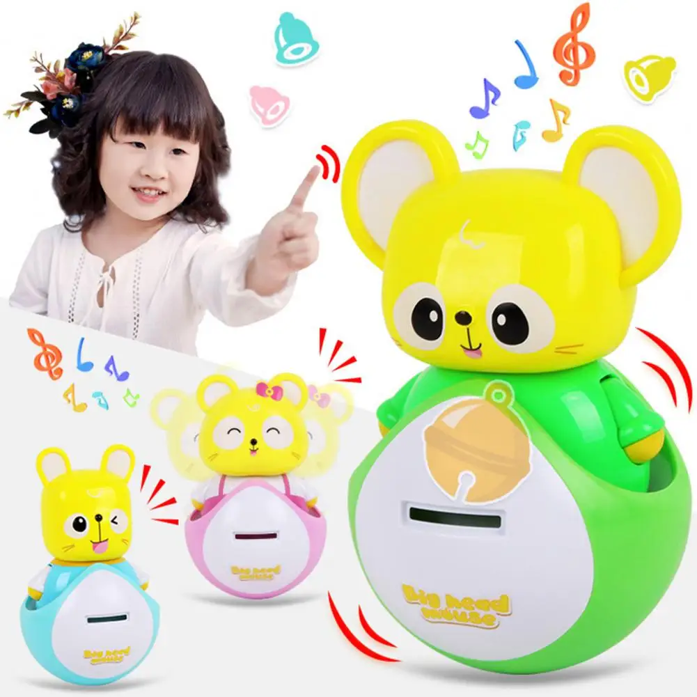 

Piggy Bank Built-in Little Bell Simulated with Music Creative Entertainment Multifunctional Cartoon Tumbler Cash Bank Child Toy