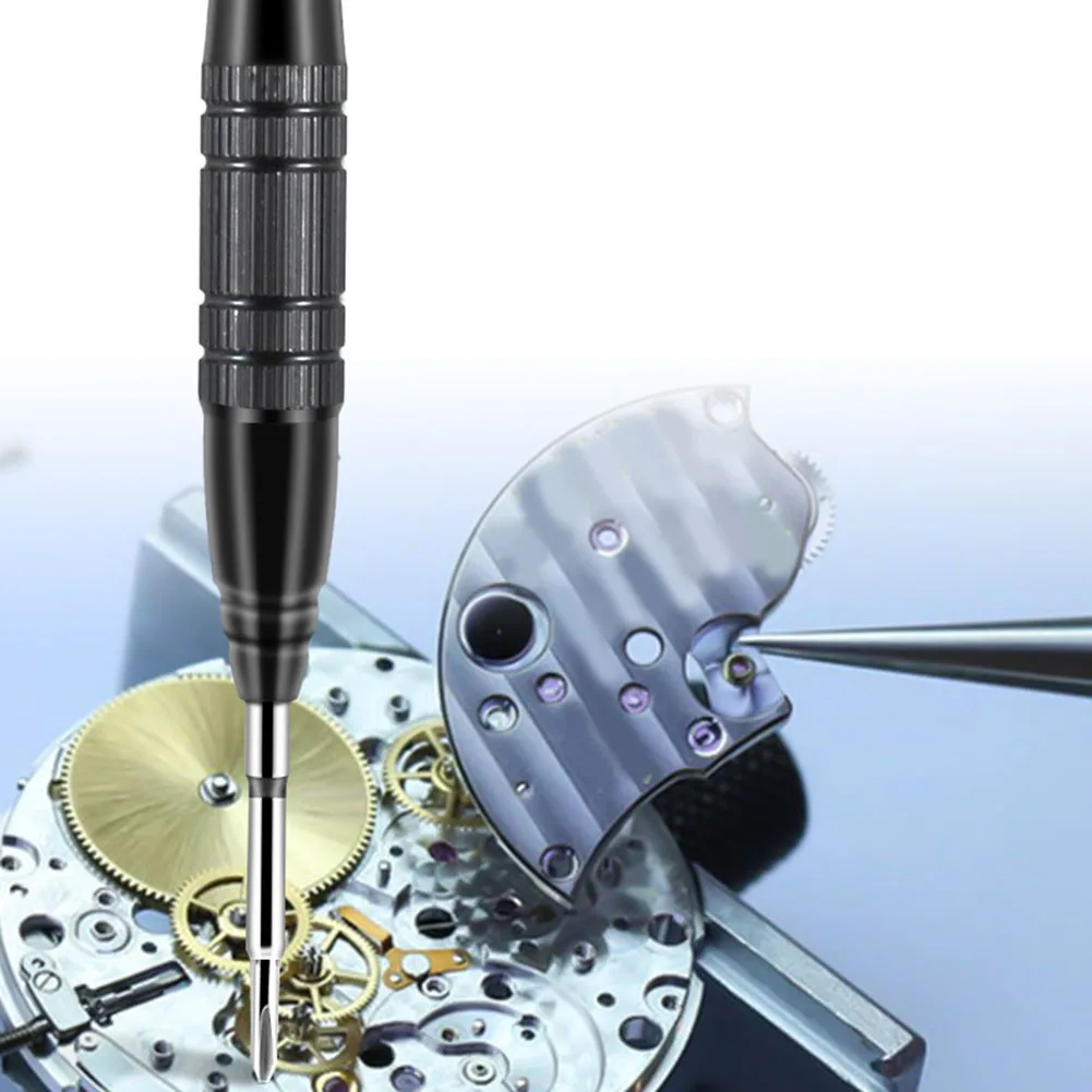 

Durable High Quality Screwdriver Hand Tools Precision Slotted 1pc/2pcs Aluminium Anti-slip Handle For Glasses Watches