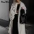 Vintage Luxury Long Faux Fox Fur Coat Women  Winter Warm Fluffy Fur Jacket Female Street Furry Outerwear Overcoat