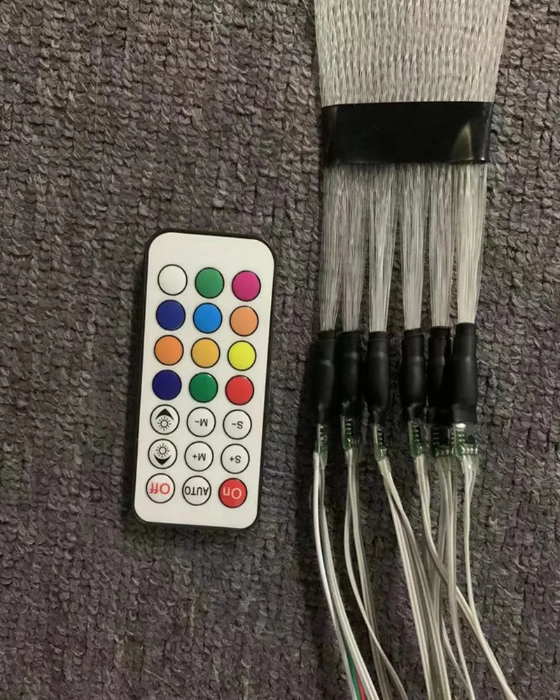 5M RGB LED Flexible Ribbon 5V-12V Mesh Lights Brighter Colorful Fita USB Optical fiber braided luminescent net DIY Ceiling