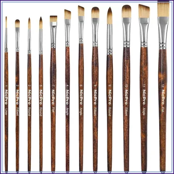 12PCS Artist Paint Brushes 1