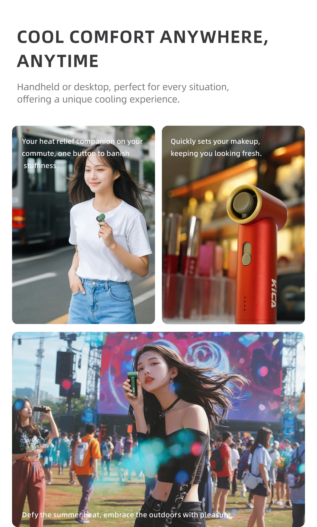 KICA Portable Mini Fan Pocket Air Blower Electric Turbo Fan Compresse Air Duster Rechargeable Metal Body Coolness BBQ Cleaner 7 S3ba1b91814204df6a6b297dfb0a8a78aR
