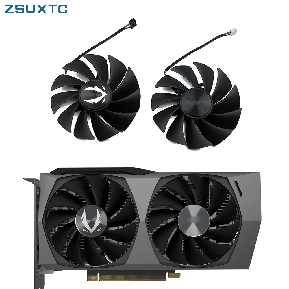 Ventilador de Refrigeração da Placa Gráfica Twin Edge Gpu Cooler para Zotac Gaming Rtx 3060 ti 3050 Ga92s2u Rtx3060ti