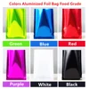 100pcs Colored Aluminum Foil Bags Heat Sealable - Food Grade Top Open Aluminizing Plastic Flat Pouch Powder Facial Mask Package 1